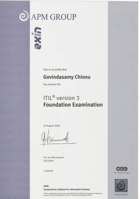 ITIL v3 Foundation