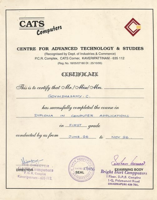 Diploma in Computer Applications