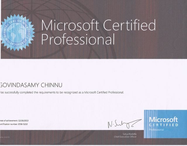 Microsoft Certified Professional