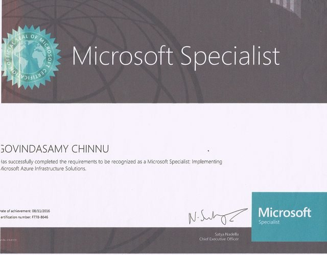 Microsoft — Implementing Azure Infrastructure
