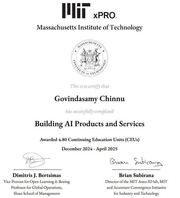 Building AI Products & Services — MIT